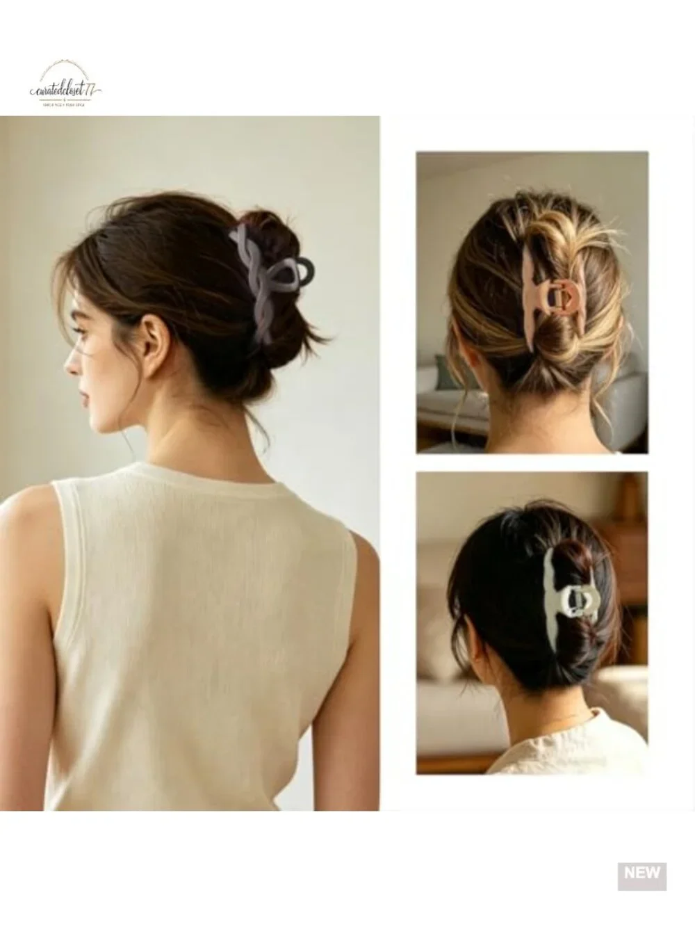 8 Pcs Hair Clips Set, Strong Hold Non-Slip Hair Accessories with Matte Finish